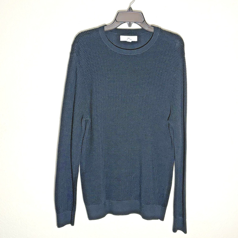 Halston Mens M Crew Neck Sweater‎ Knit Long Sleeve Pullover Casual